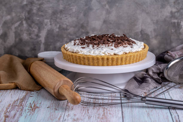 istock Homemade Banoffee pie with caramel. 1318992910