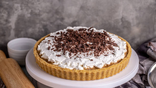 istock Homemade Banoffee pie with caramel. 1318992939