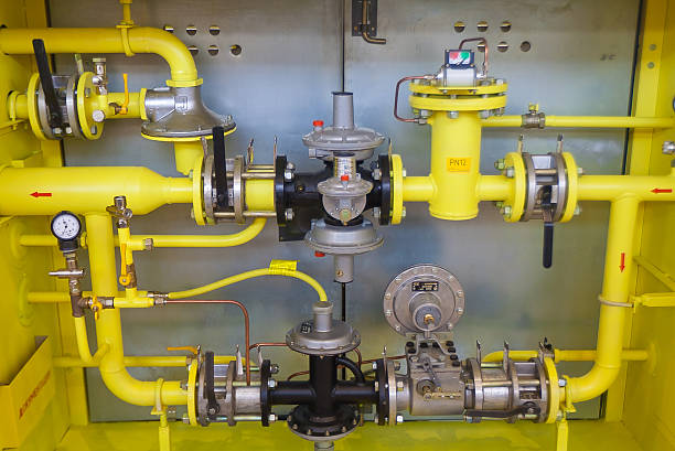 istock Gas valves, pipes and pumps 131899676