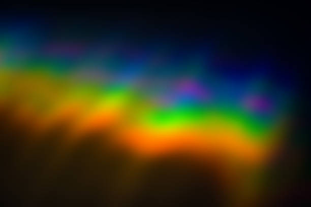 istock Rainbow distortion refraction swirl leaks overlay background wallpaper 1318997867