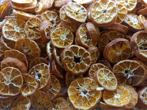 Dried lemon and orange slices group