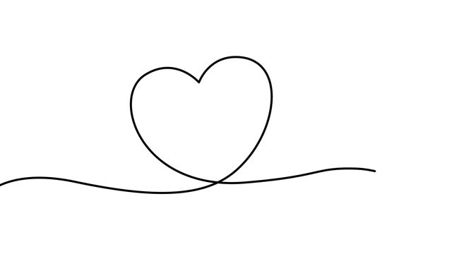 6,244 Heart Line Stock Videos and Royalty-Free Footage - iStock | Heart line  icon, Heart line art, Heart line drawing