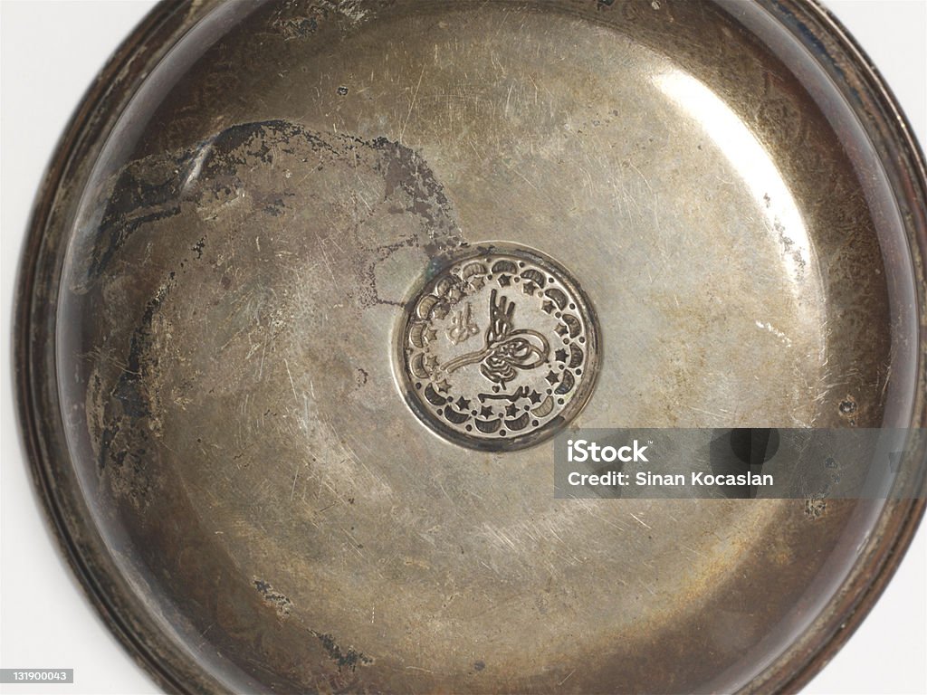 silver Piattino - Foto stock royalty-free di Piatto vuoto