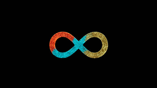 istock Close-up of infinity symbol made from dust 1319007937