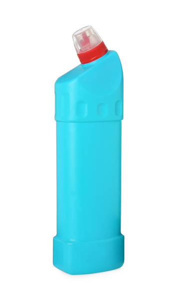 istock Blank liquid toilet cleaner bottle isolated on white 1319013015