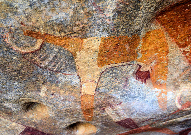 istock Laas Geel cave paintings - auroch, Somaliland, Somalia 1319015125