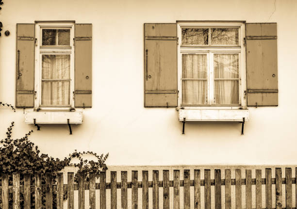 old window at a antique house - austria