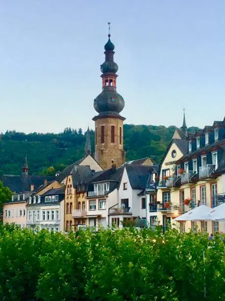 Early evening view of the town of Cochem in Germany