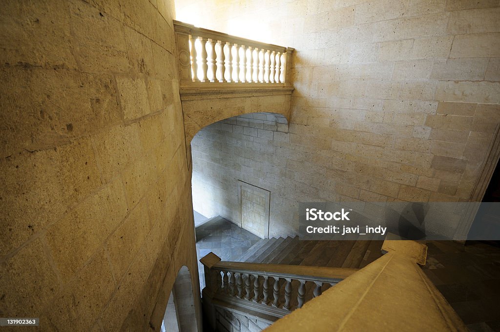 Charles V palace stairs in Alhambra, Andalucia, Granada, Spain Alhambra - Spain Stock Photo