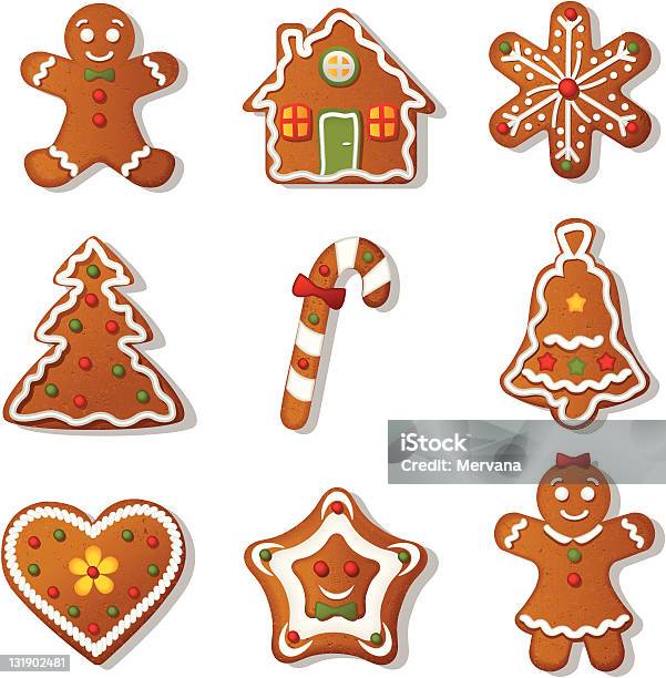 Gingerbread Cookies Stock Illustration - Download Image Now - Christmas, Gingerbread Cookie, Gingerbread Man