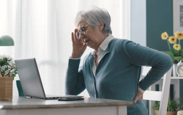 istock Senior woman having back pain 1319025744