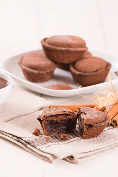 istock Pasticciotto cake with chocolate filling. 1319025753