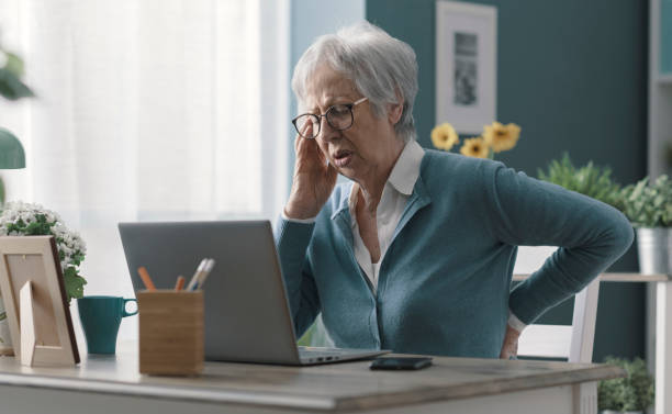 istock Senior woman having back pain 1319026090