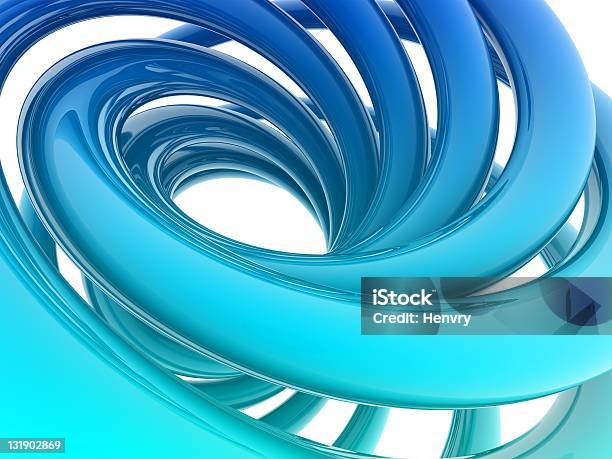 Forma De Hélice - Fotografias de stock e mais imagens de Abstrato - Abstrato, Curva - Forma, Azul