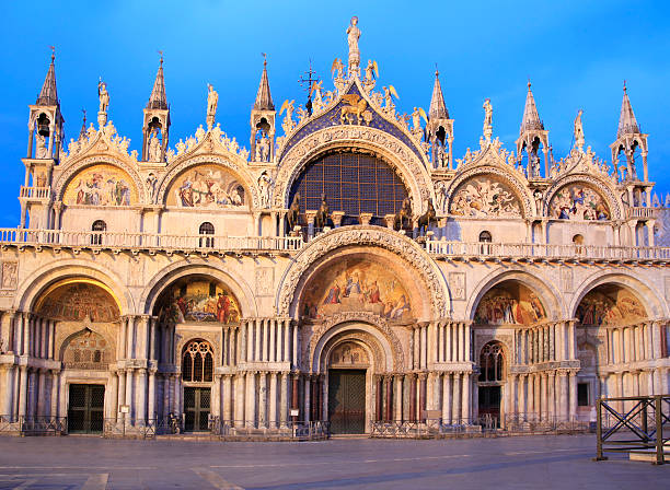 Basilica di San Marco at dusk, Venice, Italy