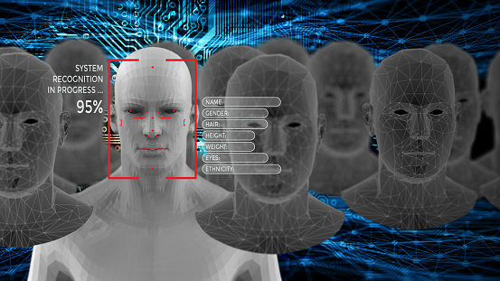 Face ID, Identification of a person through the system of recognition of a human face concept.