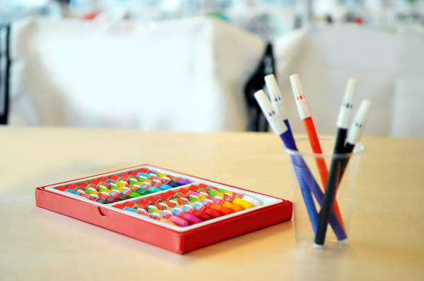 istock Many different pencils in box and holder 1319043413