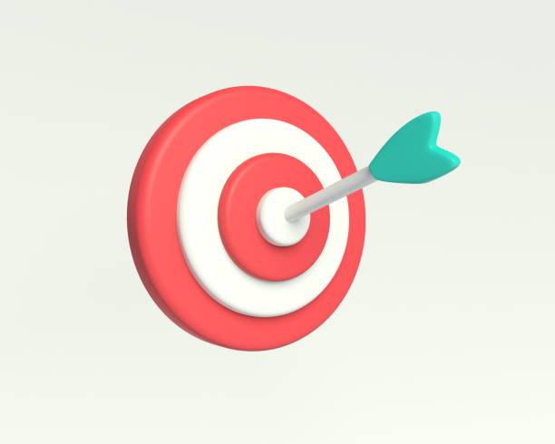 istock Darts icon. The dart hits the target in the center. 1319045248