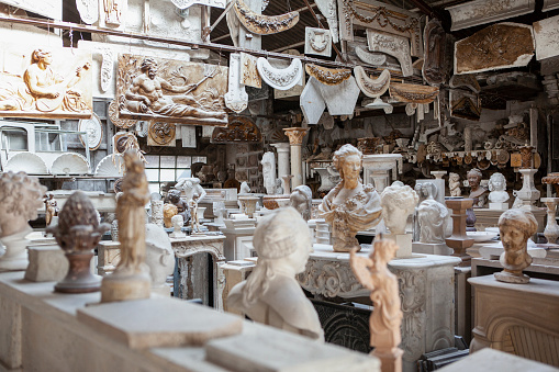 Figurine and sculpture workshop indoors