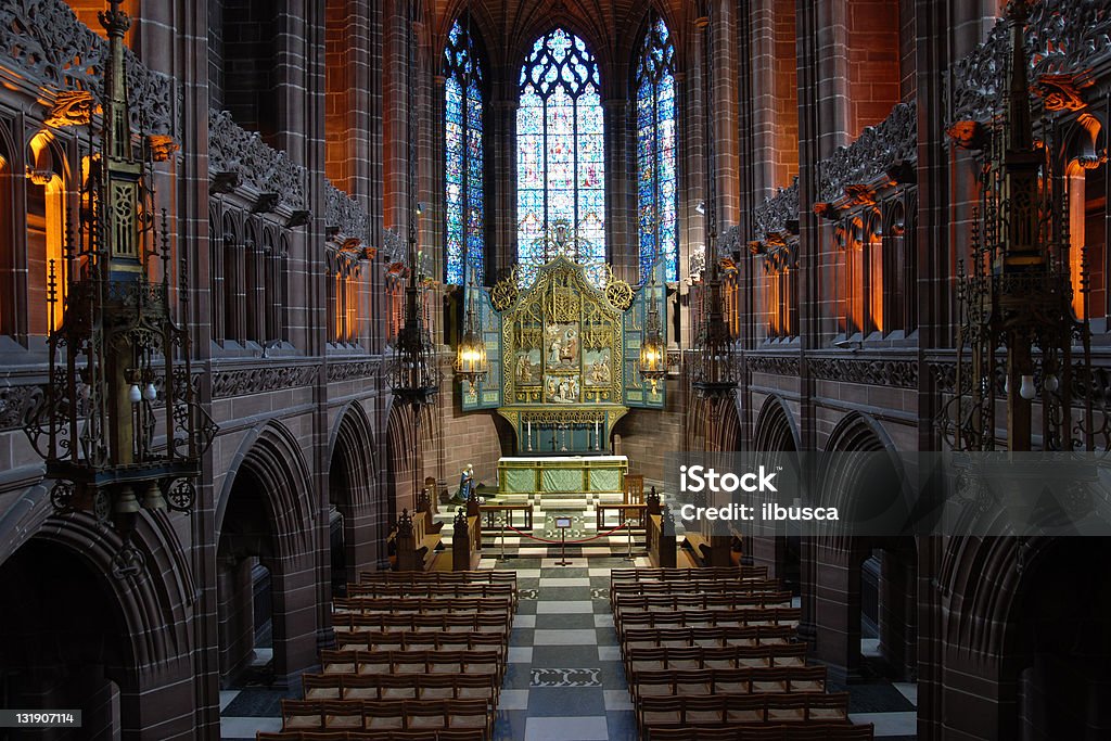 À l'intérieur de la Cathédrale anglicane de Liverpool Lady Chapelle - Photo de Cathédrale anglicane de Liverpool libre de droits