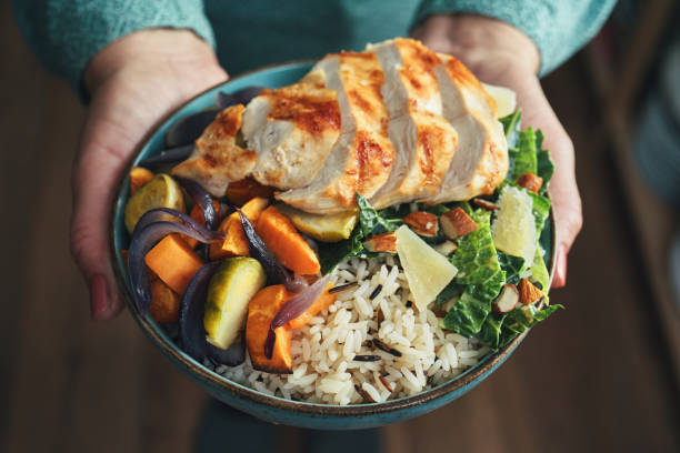istock Farmers Harvest Chicken Rice Bowl 1319083683