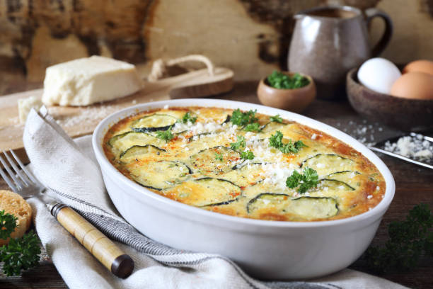 istock Vegetable zucchini clafoutis (gratin) with Parmesan  cheese 1319086598