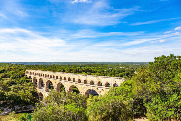 istock The aqueduct Pont du Gard in forest 1319088481