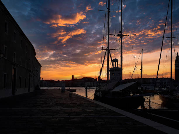 istock wondeful sunset in venice at the pier in summer 1319088773