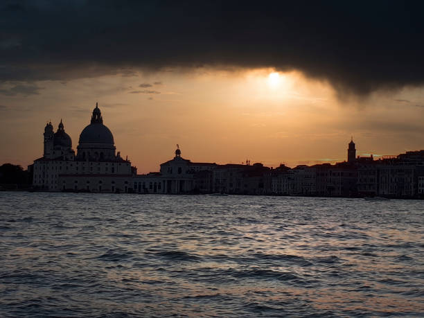 istock wonderful sunset in venice at the summer 1319088780