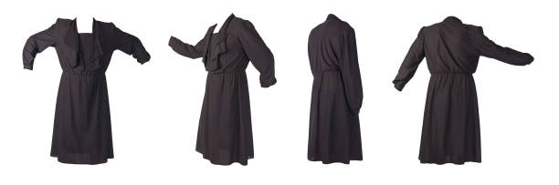 istock female summer dress with buttons isolated on white background. 1319093108