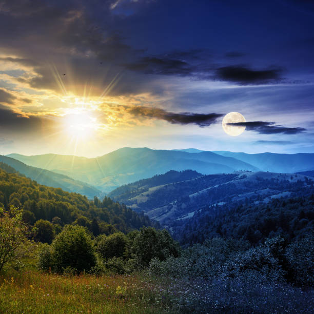 istock day and night change above countryside landscape 1319093954