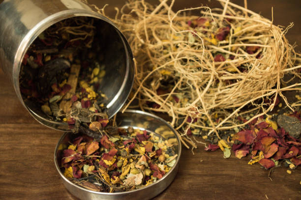istock Herbs for healthy hair 1319095728
