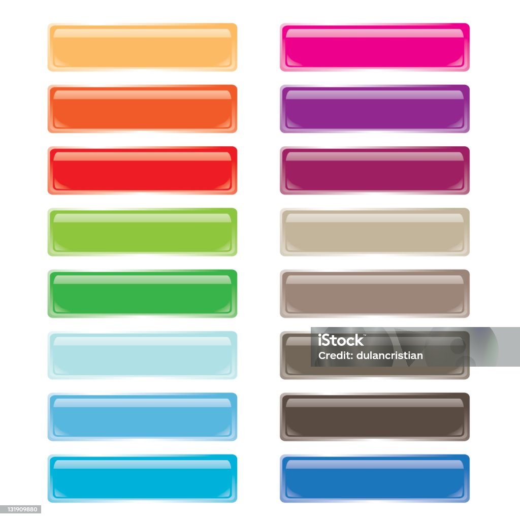 Multicolored Rectangular Menu Buttons Stock Illustration - Download ...