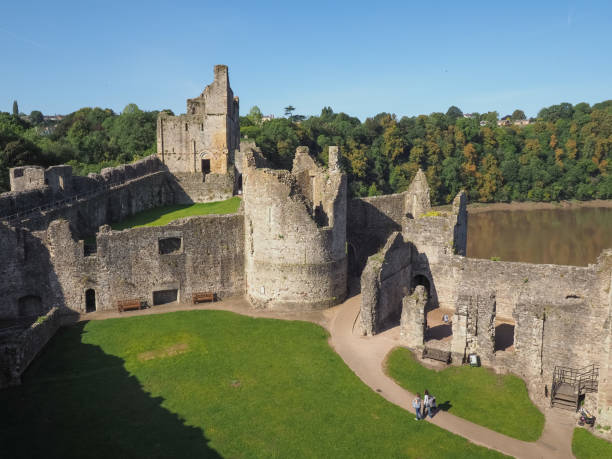 Chepstow, Uk - Circa September 2019: Ruins of Chepstow Castle (Castell Cas-gwent in Welsh)