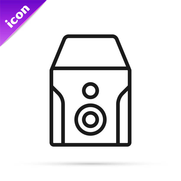 Black line Uninterruptible power supply UPS icon isolated on white background. Vector Black line Uninterruptible power supply UPS icon isolated on white background. Vector. ups power supply stock illustrations