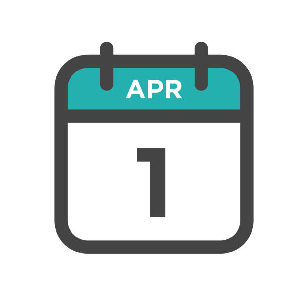 April 1 Calendar Day or Calender Date for Deadline or Appointment April 1 Calendar Day or Calender Date for Deadline or Appointment april fools day calendar stock illustrations