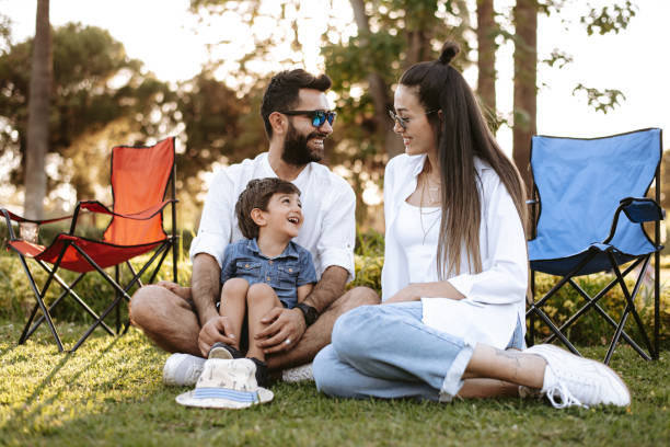 istock Happy family in nature 1319115878