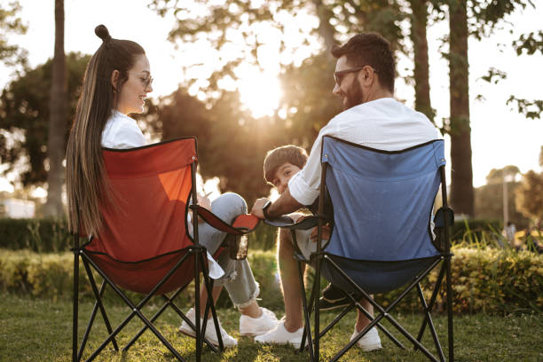 istock Happy family in nature 1319115879