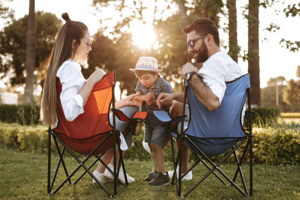 istock Happy family in nature 1319116964
