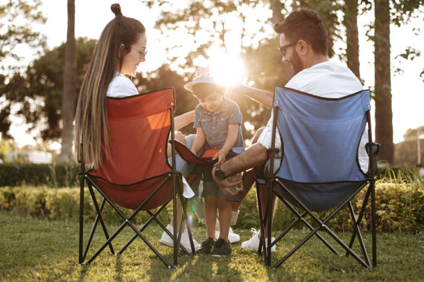 istock Happy family in nature 1319117398