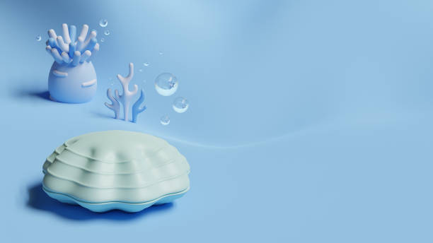 istock World Oceans Day Landing Page Template With Clam 3D Rendering 1319127990
