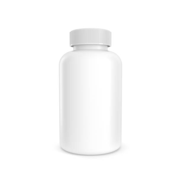 istock Blank white pill supplement medicine bottle 1319135645