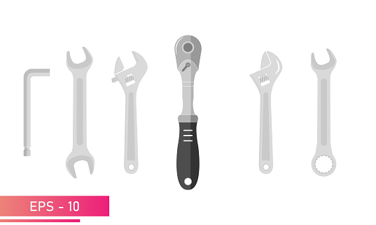 Thanks Flourish Moving Free download of Ratchet Spanner Icon Vector Graphic
