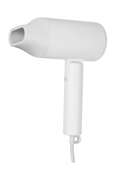 istock Hair dryer with nozzle on white background. 1319145419