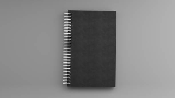 istock 3d render of notenook on gray background for your mockup 1319146254