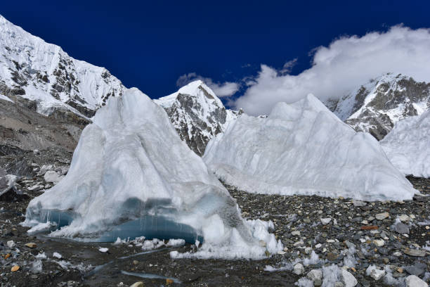istock Glacier at Himalayas mountain range in Nepal 1319146283
