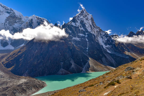 istock Snow mountains of Himalayas in Nepal 1319146357