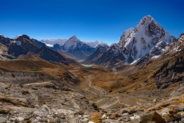 istock Snow mountains of Himalayas in Nepal 1319147030