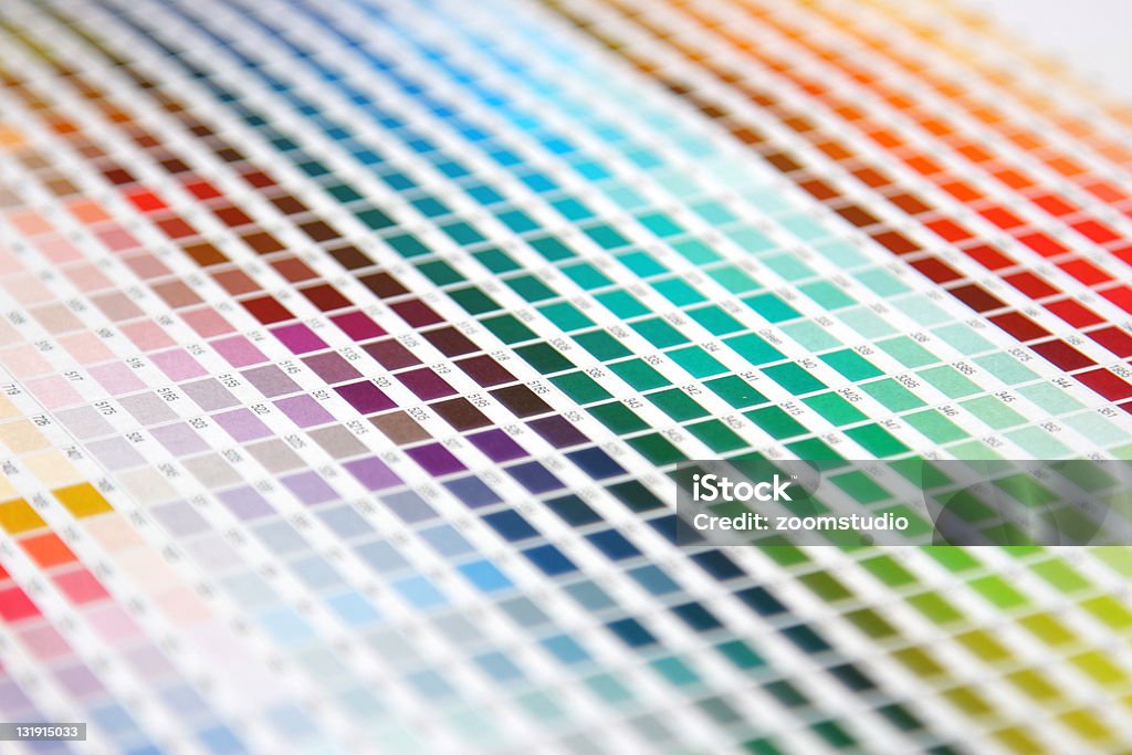 Colour guide - pantone swatch book Pantone color scale. See more:::: Color Swatch Stock Photo