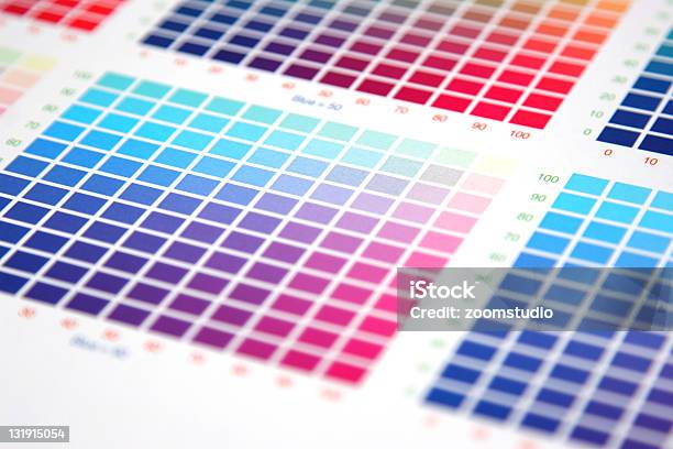 Guida Colori Cmyk - Fotografie stock e altre immagini di Attrezzatura - Attrezzatura, Blu, CMYK